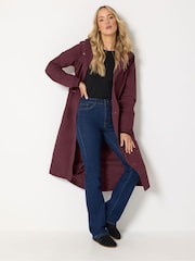 Long Tall Sally Red Waterproof Longline Jacket - Image 1 of 6