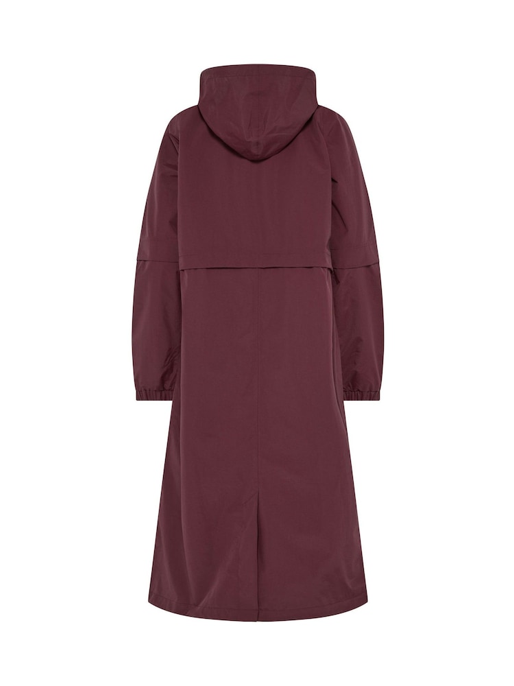 Long Tall Sally Red Waterproof Longline Jacket - Image 6 of 6 Long Tall Sally Red Waterproof Longline Jacket - Image 6 of 6