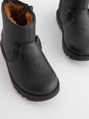 Black Warm Lined Character Boots With Zip Fastening - Image 4 of 6