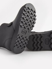 Black Warm Lined Character Boots With Zip Fastening - Image 6 of 6