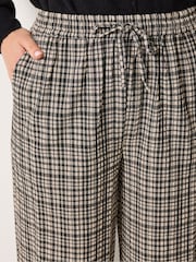 Long Tall Sally Grey Check Print Wide Leg Trousers - Image 4 of 6