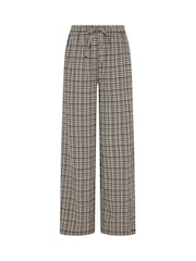 Long Tall Sally Grey Check Print Wide Leg Trousers - Image 5 of 6