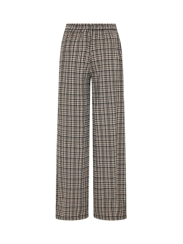 Long Tall Sally Grey Check Print Wide Leg Trousers - Image 6 of 6
