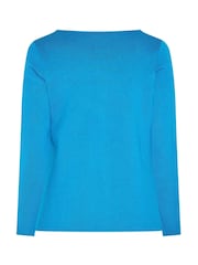 Yours Curve Blue Limited Compacted Knitted Cardigan - Image 7 of 7