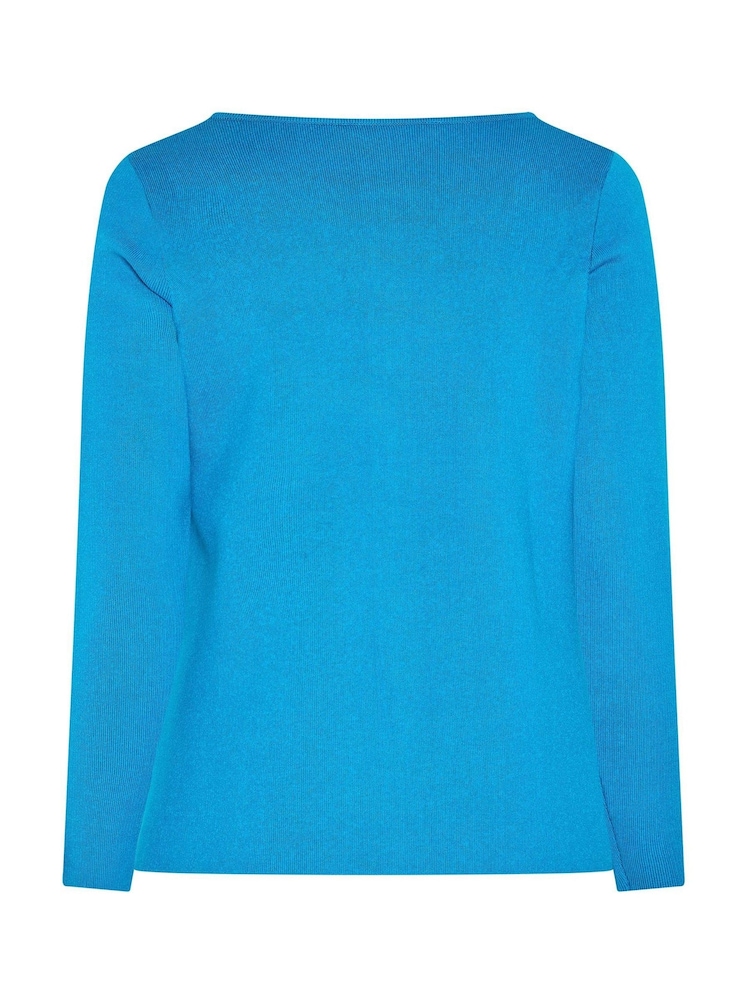Yours Curve Blue Limited Compacted Knitted Cardigan - Image 7 of 7