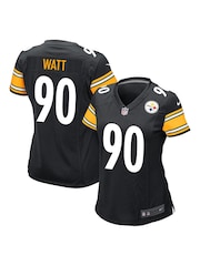 Nike Black NFL Pittsburgh Steelers Home Game Jersey - T.J. Watt Womens - Image 1 of 3