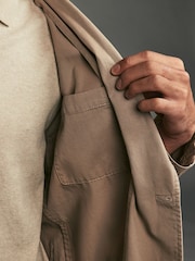 Stone Slim Fit Garment Dye Blazer - Image 4 of 11
