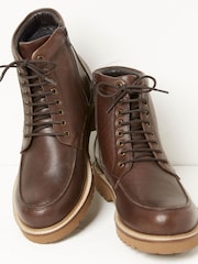 FatFace Brown Aiden Lace Up Ankle Boots - Image 3 of 4
