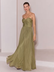 Lipsy Olive Green Bridesmaid Multiway Scarf Maxi Dress - Image 5 of 8