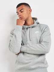 Gri - Hanorac fără fermoar Nike Club  - Image 1 of 4