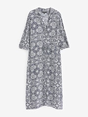 Myleene Klass Blue Paisley Printed Shirt Dress - Image 6 of 6