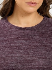 Yours Curve Purple Soft Touch Long Sleeve Jumper - Image 4 of 6