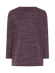 Yours Curve Purple Soft Touch Long Sleeve Jumper - Image 6 of 6