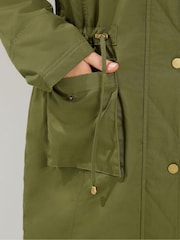 그린 - Yours Curve Faux Fur Parka Coat - 7의 이미지 5