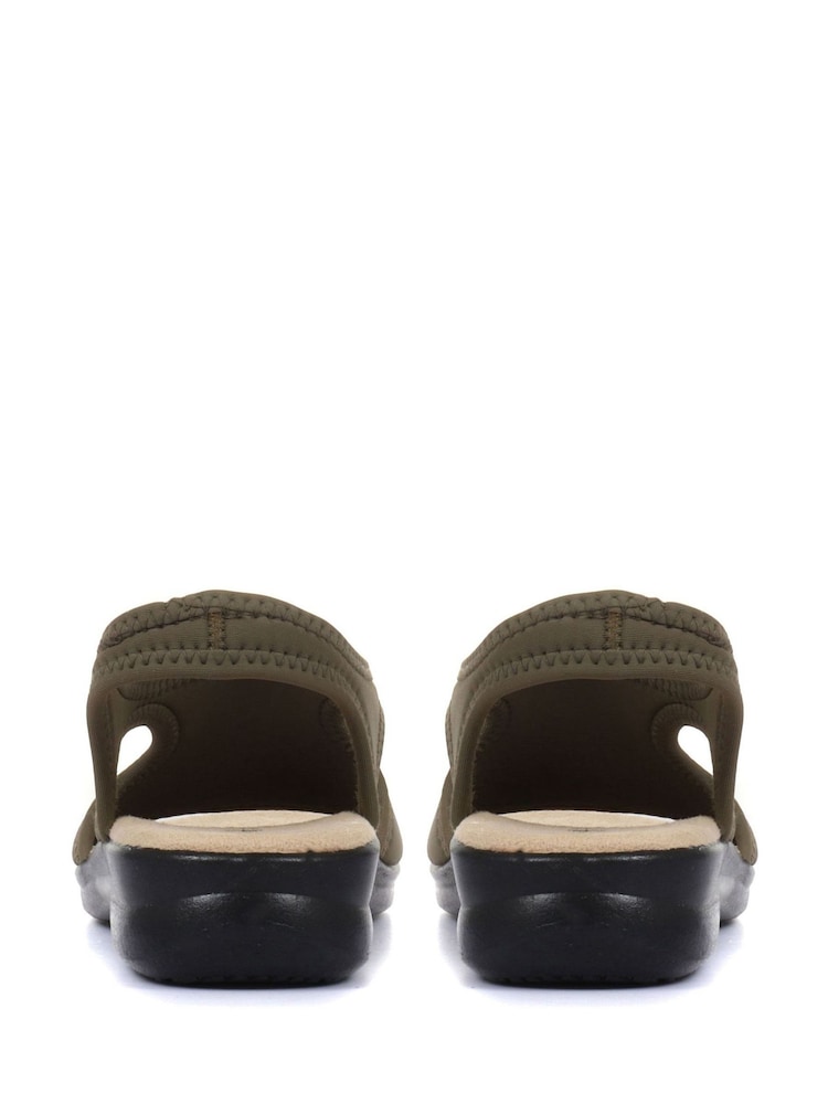 Vert - Sandales stretch Pavers pour femme - Image 3 of 5