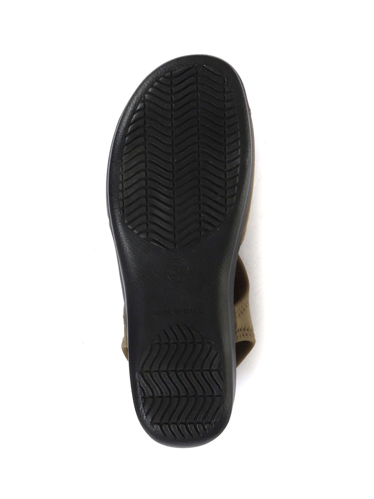 Pavers Green Ladies Stretch Sandals - Image 5 of 5
