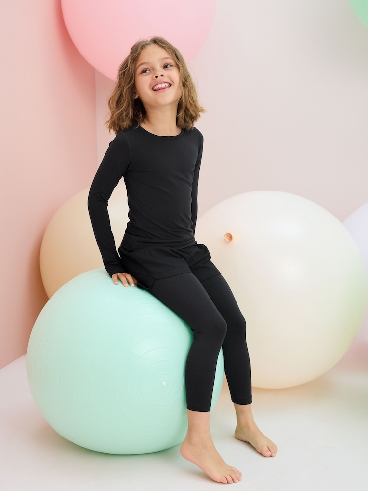 Black Base Layer Leggings (5-16yrs) - Image 1 of 6