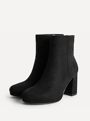 Crno - Linzi Merit Platform Block Heel Ankle Boots - Slika 4 od 5