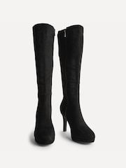 Linzi Black Encore Platform High Leg Boots - Image 3 of 5
