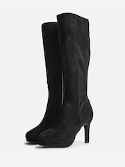 Linzi Black Encore Platform High Leg Boots - Image 5 of 5