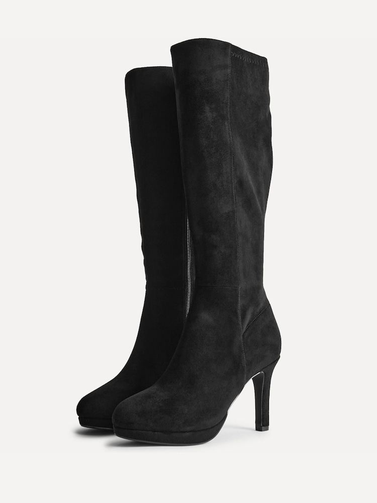 Linzi Black Encore Platform High Leg Boots - Image 5 of 5 Linzi Black Encore Platform High Leg Boots - Image 5 of 5