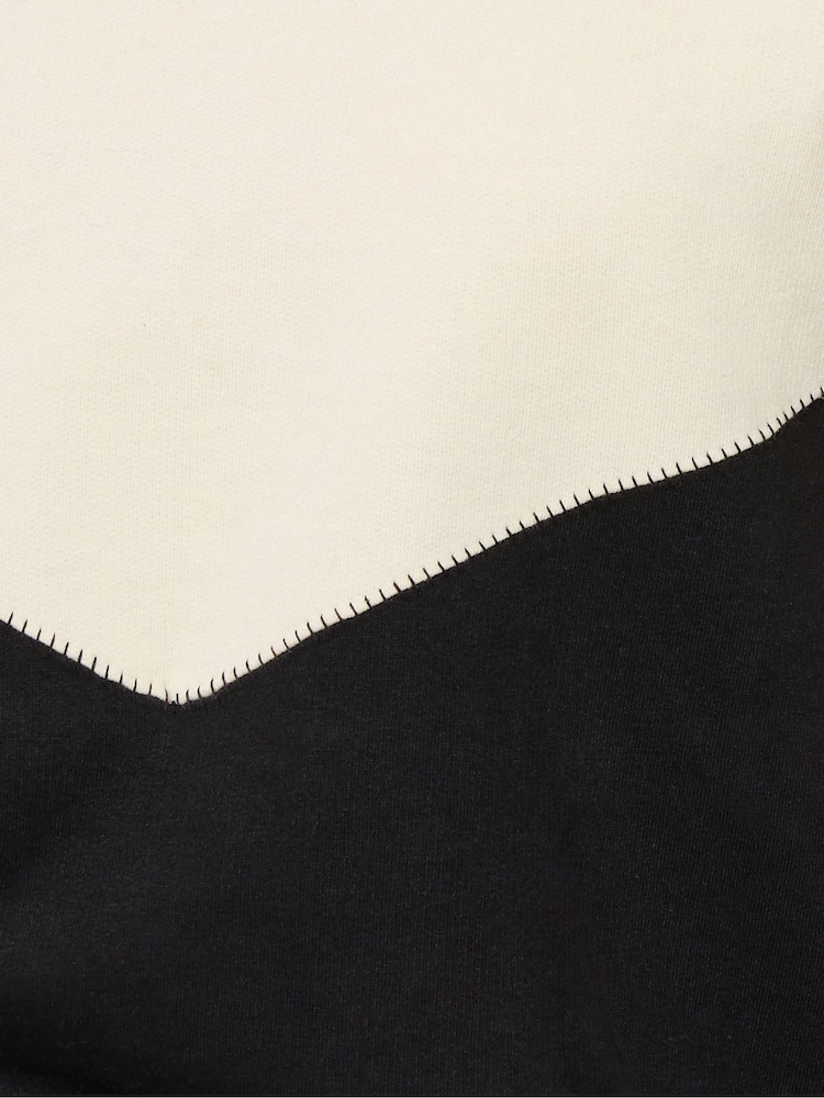 Long Tall Sally Black Contrast Colour Block Sweatshirt - Image 5 of 5 Long Tall Sally Black Contrast Colour Block Sweatshirt - Image 5 of 5