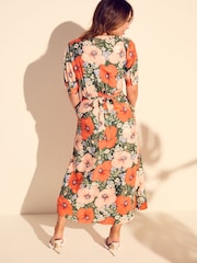 Myleene Klass Green Foral Wrap Dress - Image 4 of 6