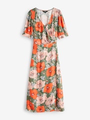 Myleene Klass Green Foral Wrap Dress - Image 6 of 6