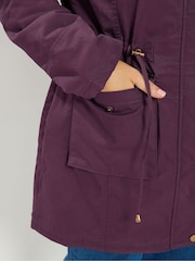 레드 - Yours Curve Faux Fur Parka Coat - 6의 이미지 4
