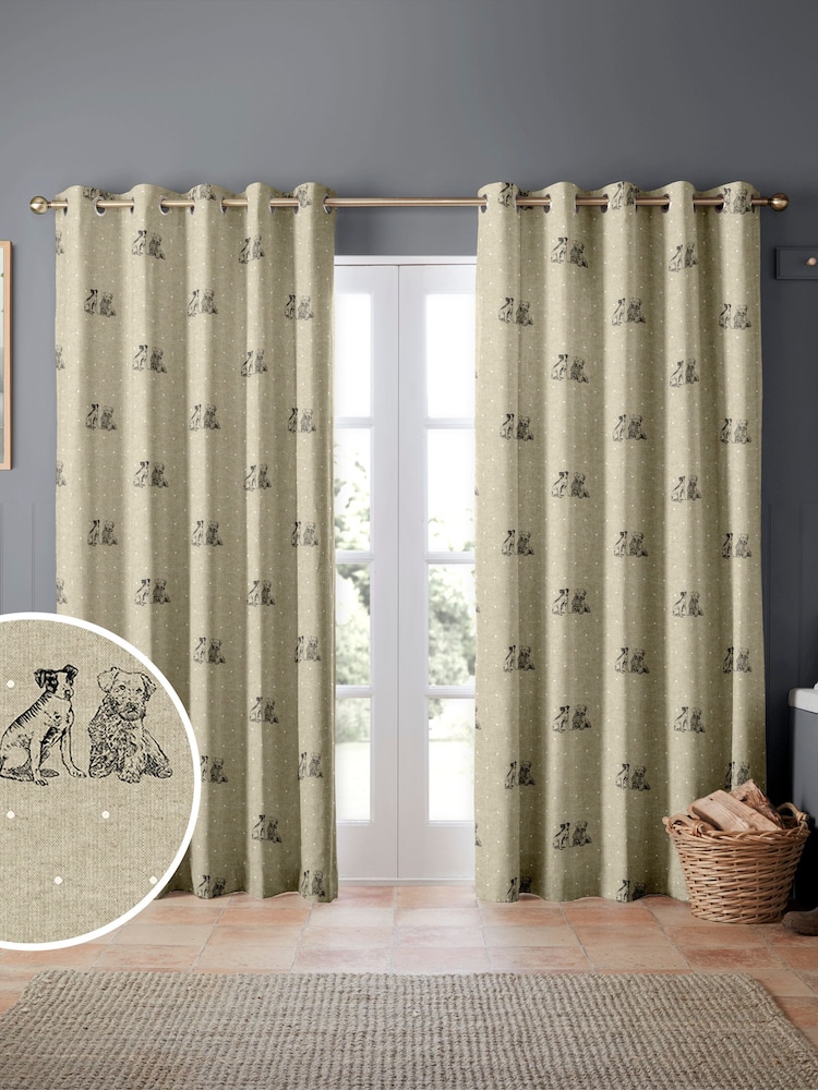 Emily Bond Natural Millie Made to Measure Curtains - Image 1 of 9