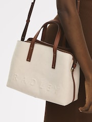 Radley Nude Dukes Place Canvas Medium Grab Bag - Image 2 of 6
