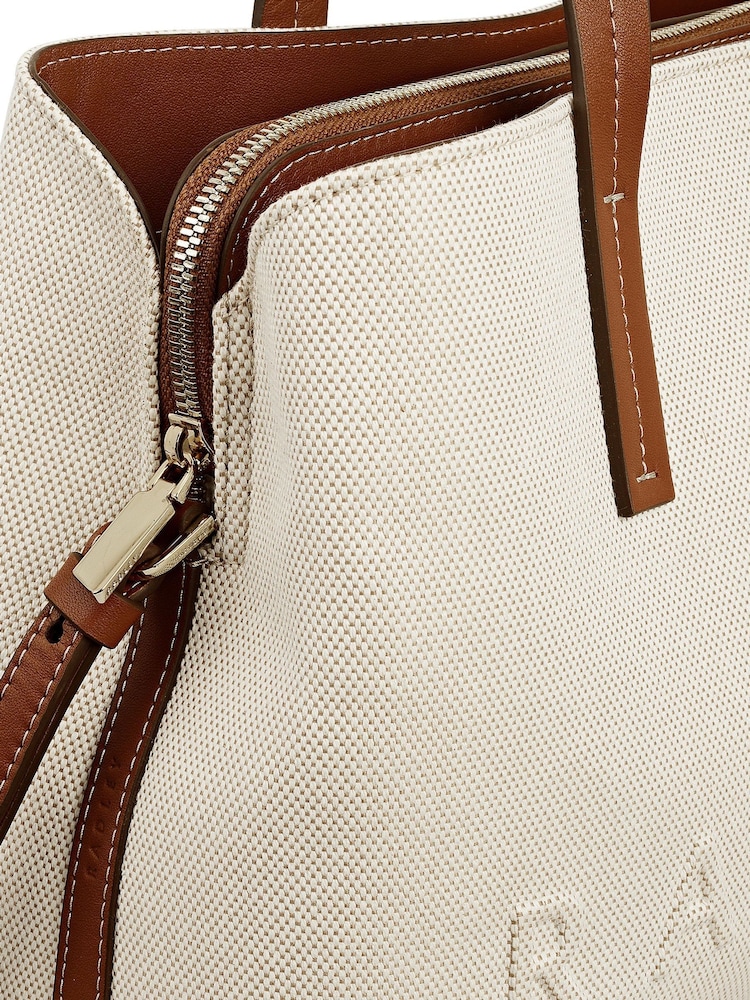 Radley Nude Dukes Place Canvas Medium Grab Bag - Image 6 of 6
