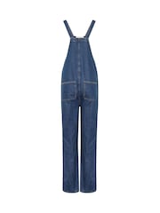 Long Tall Sally Blue Maternity Relaxed Dungarees - Image 6 of 6