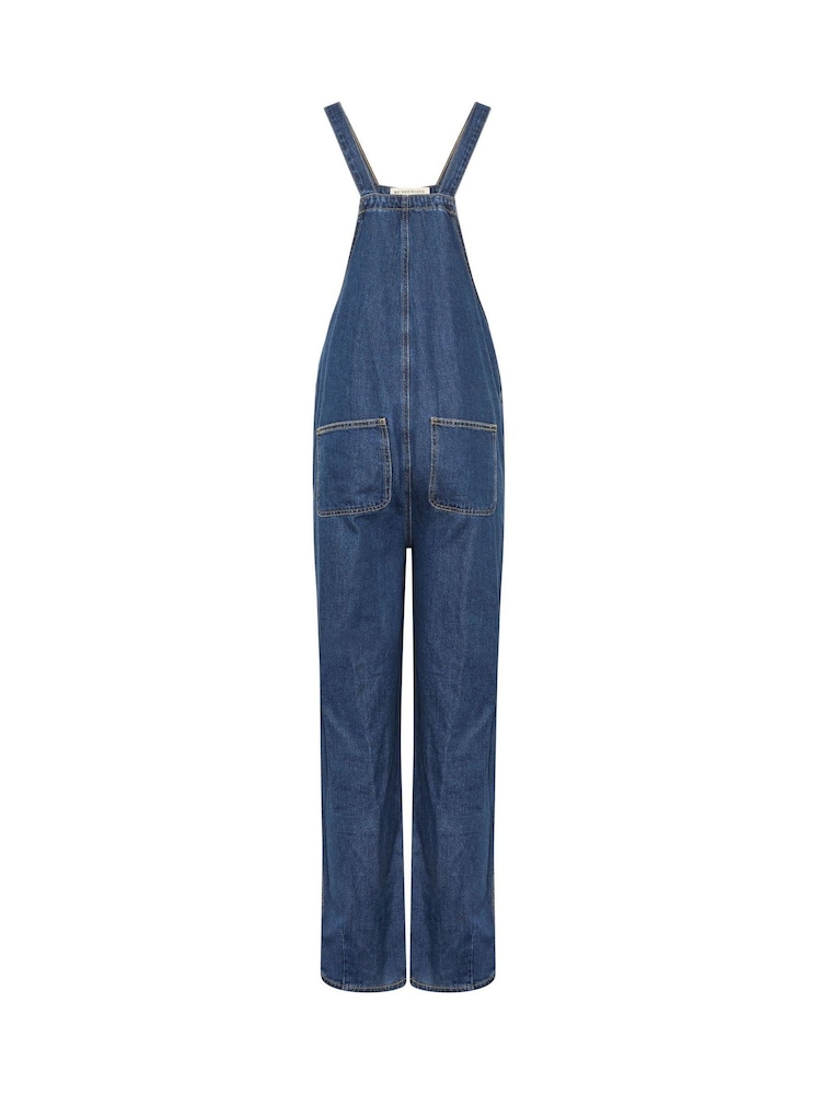 Long Tall Sally Blue Maternity Relaxed Dungarees - Image 6 of 6 Long Tall Sally Blue Maternity Relaxed Dungarees - Image 6 of 6