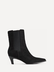 Linzi Black Invite Chelsea Inspired Ankle Boots - Image 2 of 5
