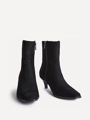 Linzi Black Invite Chelsea Inspired Ankle Boots - Image 3 of 5