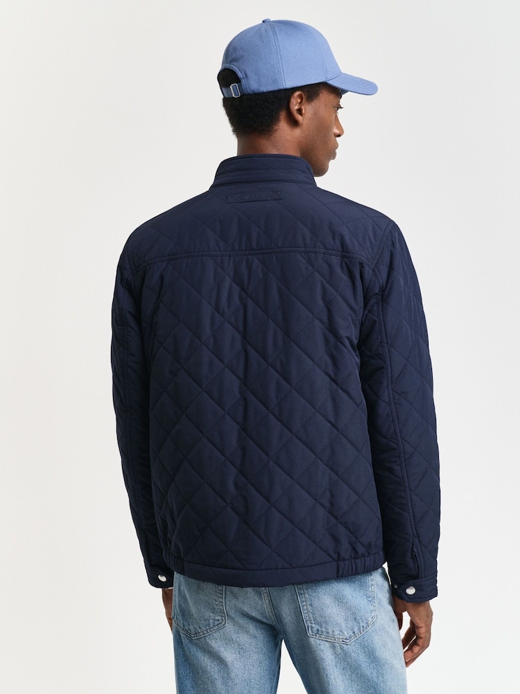 GANT Blue Quilted Windcheater Jacket - Image 2 of 5