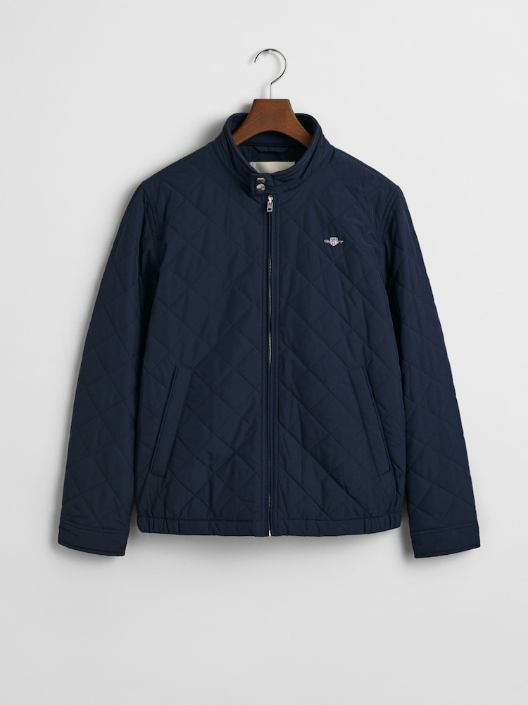 GANT Blue Quilted Windcheater Jacket - Image 3 of 5