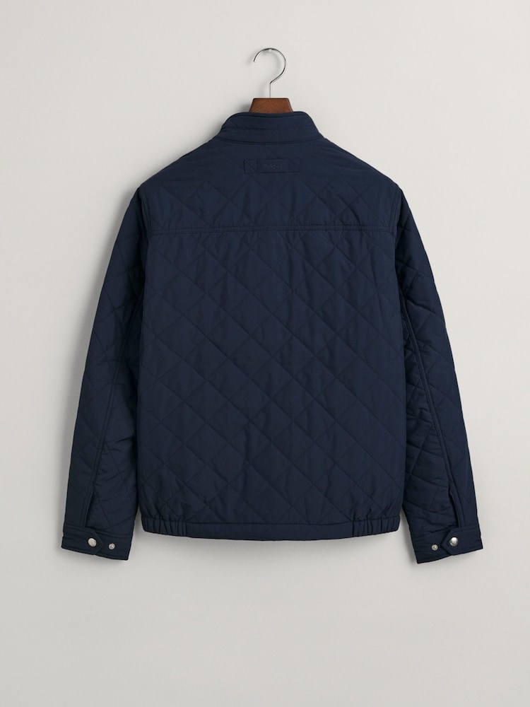 GANT Blue Quilted Windcheater Jacket - Image 4 of 5