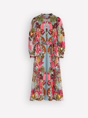 Boden Blue Ava Linen Blend Midi Dress - Image 4 of 4