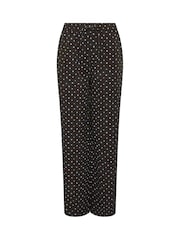 بنطلون منقّط برِجل واسعة من Long Tall Sally - صورة 5 من 6