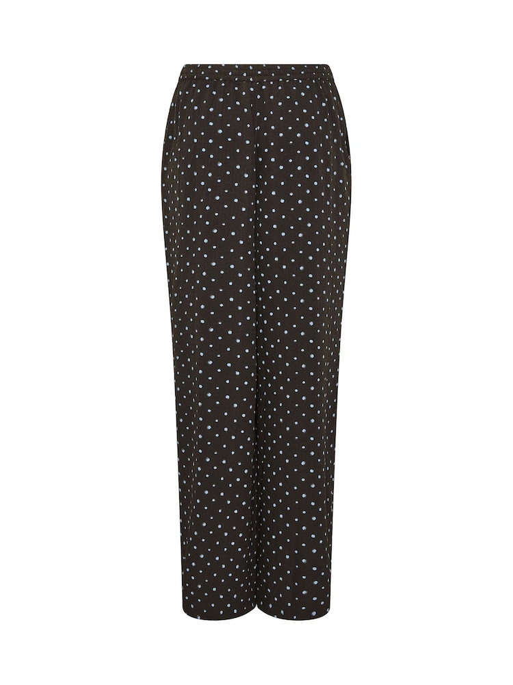 بنطلون منقّط برِجل واسعة من Long Tall Sally - صورة 6 من 6 بنطلون منقّط برِجل واسعة من Long Tall Sally - صورة 6 من 6