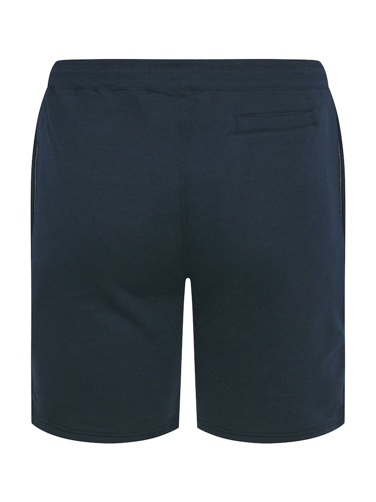 BadRhino Big & Tall Blue Jogger Shorts With Zip Pockets - Image 6 of 6 BadRhino Big & Tall Blue Jogger Shorts With Zip Pockets - Image 6 of 6