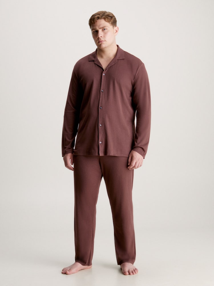 Calvin Klein Red Sleep Lounge Pant Set - Image 1 of 8 Calvin Klein Red Sleep Lounge Pant Set - Image 1 of 8