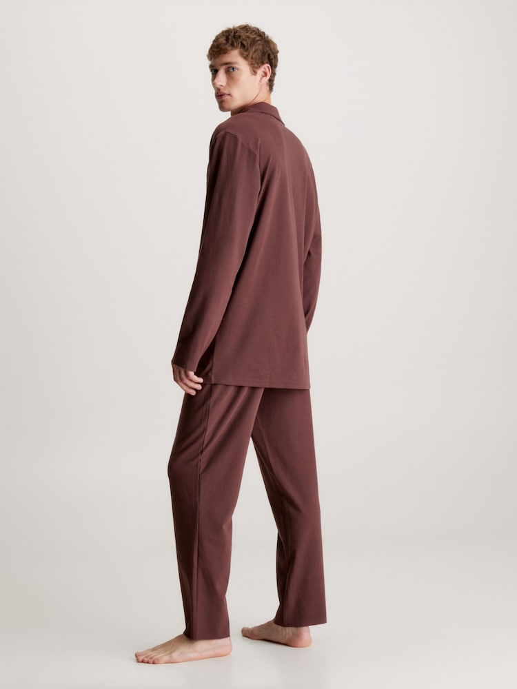 Calvin Klein Red Sleep Lounge Pant Set - Image 2 of 8