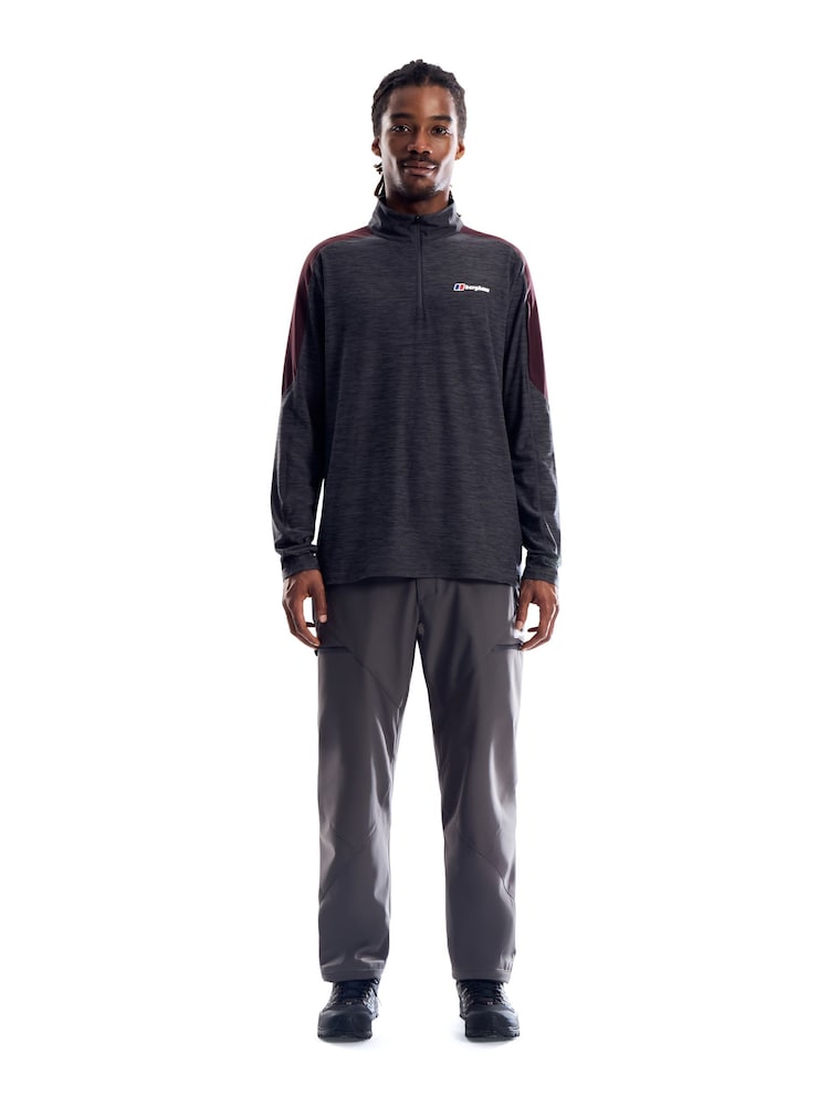 Berghaus Black Farndale Long Sleeve Tech T-Shirt - Image 2 of 6 Berghaus Black Farndale Long Sleeve Tech T-Shirt - Image 2 of 6