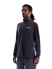 Berghaus Black Farndale Long Sleeve Tech T-Shirt - Image 3 of 6