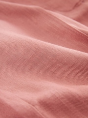 Pink - Figurbetonte Shorts aus Leinenmischung - Bild 6 von 6