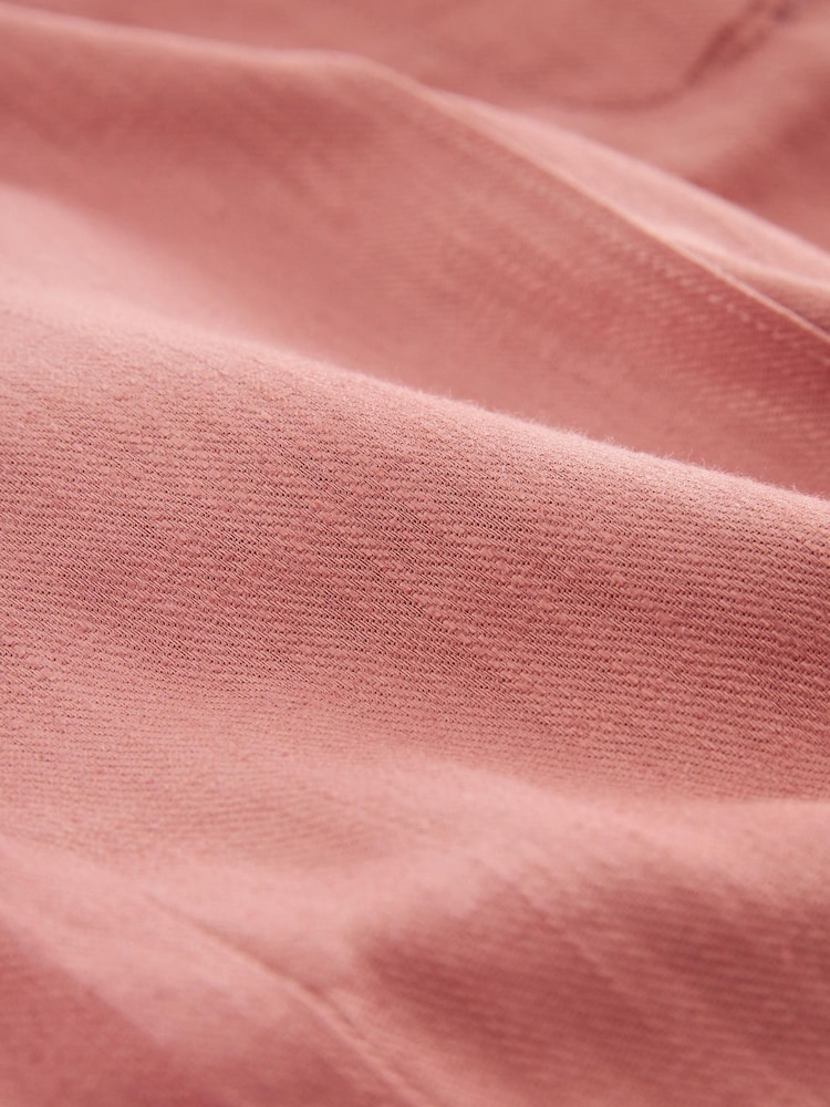 Pink - Figurbetonte Shorts aus Leinenmischung - Bild 6 von 6