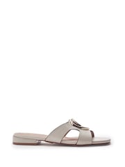 Moda in Pelle White Liarra Cut-Out Detail Block Heel Sandals - Image 1 of 4
